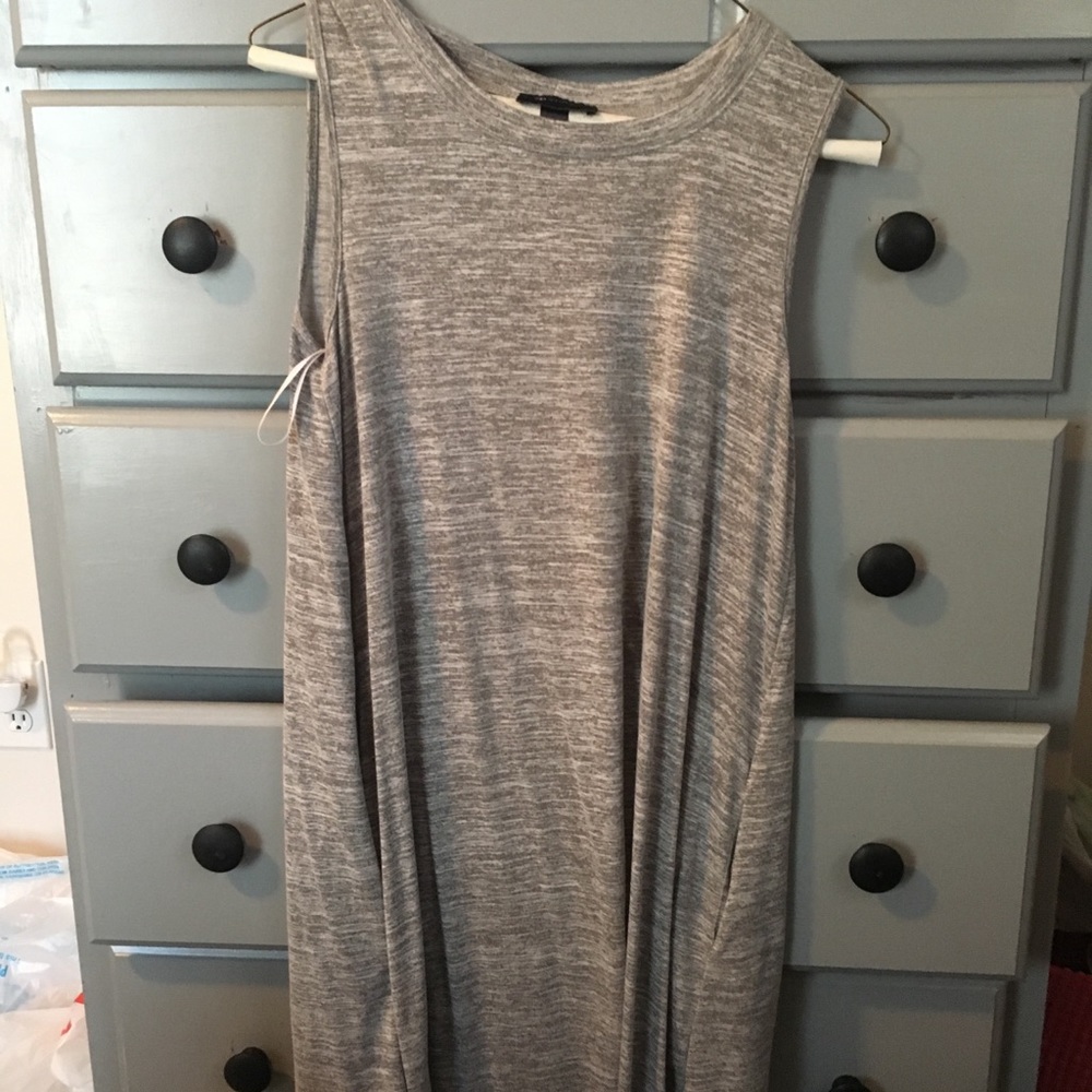 Gray T-shirt dress